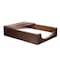 Dacasso Chocolate Brown Leather 4 x 6 Memo Holder AG-3409 - alternate 3